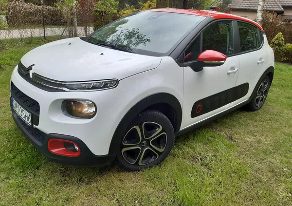 śląskie Citroen C3 cena 42000 przebieg: 69000, rok produkcji 2017 z Koziegłowy